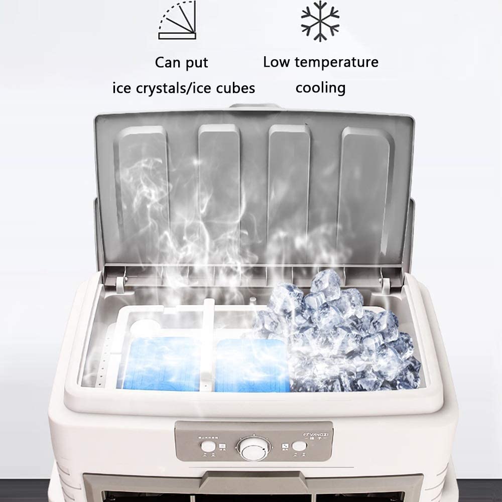 高效移动蒸发式工业空气冷却器，120°广角摆动沼泽冷却器，23000m³/H大风量，3档风速调节，适用于户外室内工厂车间降温
