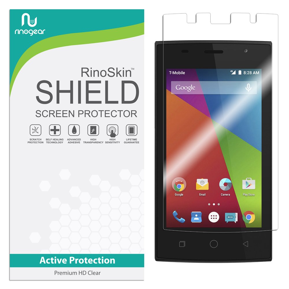 RinoGear Screen Protector for Coolpad Rogue - Case Friendly Flexible TPU Film with Full Wet Install Kit & Solution Spray - Anti-Scratch, Bubble-Free Protection for Everyday Use, Work & Travel