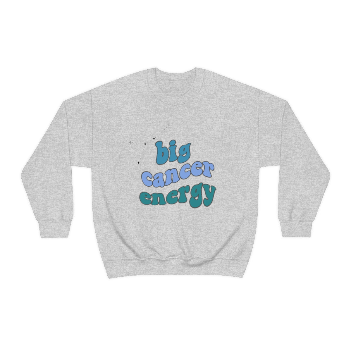 Cancer Zodiac Sweatshirt - Big Cancer Energy Hoodie for Women & Men - Perfect Gift for Astrology Lovers - Comfortable & Stylish for Daily Wear, Birthday Gifts, and Zodiac-Themed Events