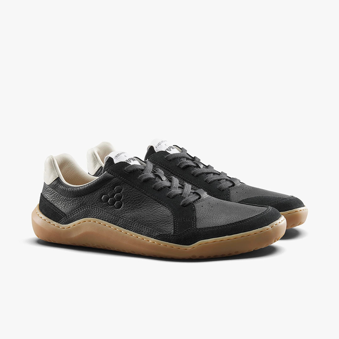 Vivobarefoot Men's Gobi II Leather Sneakers - Premium Barefoot Shoes for Men | Comfortable Minimalist Walking & Travel Shoes for Outdoor Activities