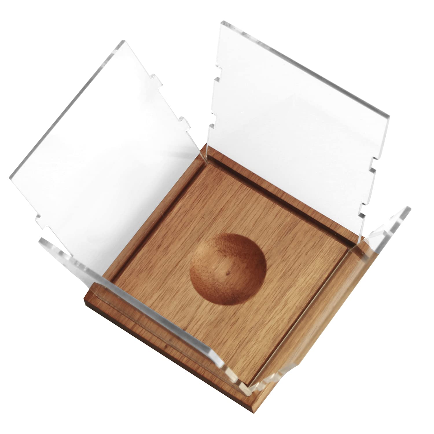 Clear Acrylic Baseball Display Case with UV Protection - Dust-Proof Memorabilia Stand for 2 Baseballs - Perfect for Showcasing Collectibles in Home, Office or Sports Memorabilia Rooms