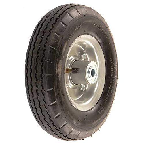 8 Inch Pneumatic Wheel - Heavy Duty 220 lb Capacity for Carts, Hand Trucks, and Utility Trailers - Ideal for Warehouse, Garden, and Industrial Use