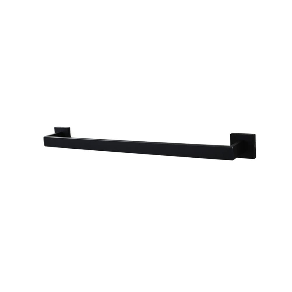 304 Stainless Steel Single Pole Towel Bar for Bathroom and Kitchen, 60.5cm Wall Mounted Hanging Towel Rack with Matte Black Finish - Perfect for Small Spaces, Modern Homes & Spa-Like Bathroom Decor