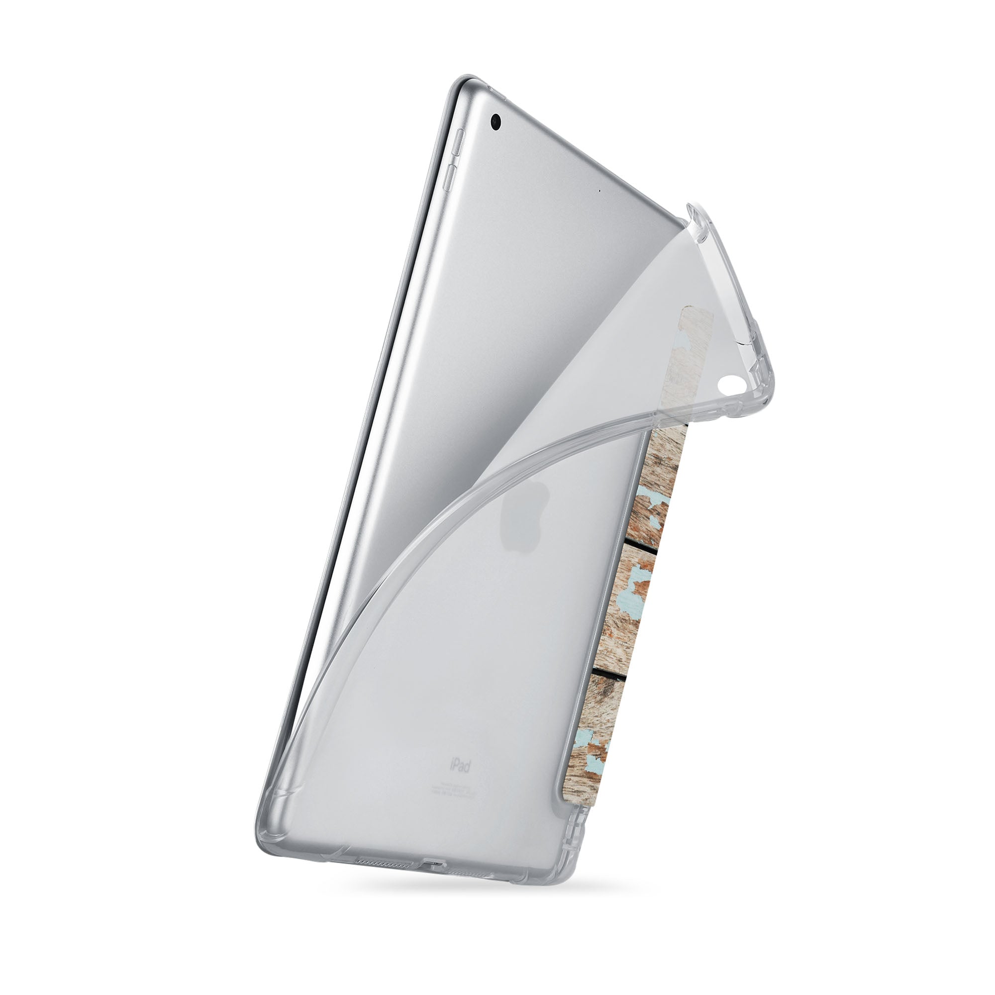 Premium Wooden iPad See-Through Case - Slim Protective Cover for iPad Air/Pro with Clear Back Design | Perfect for Home, Office & Travel Use
