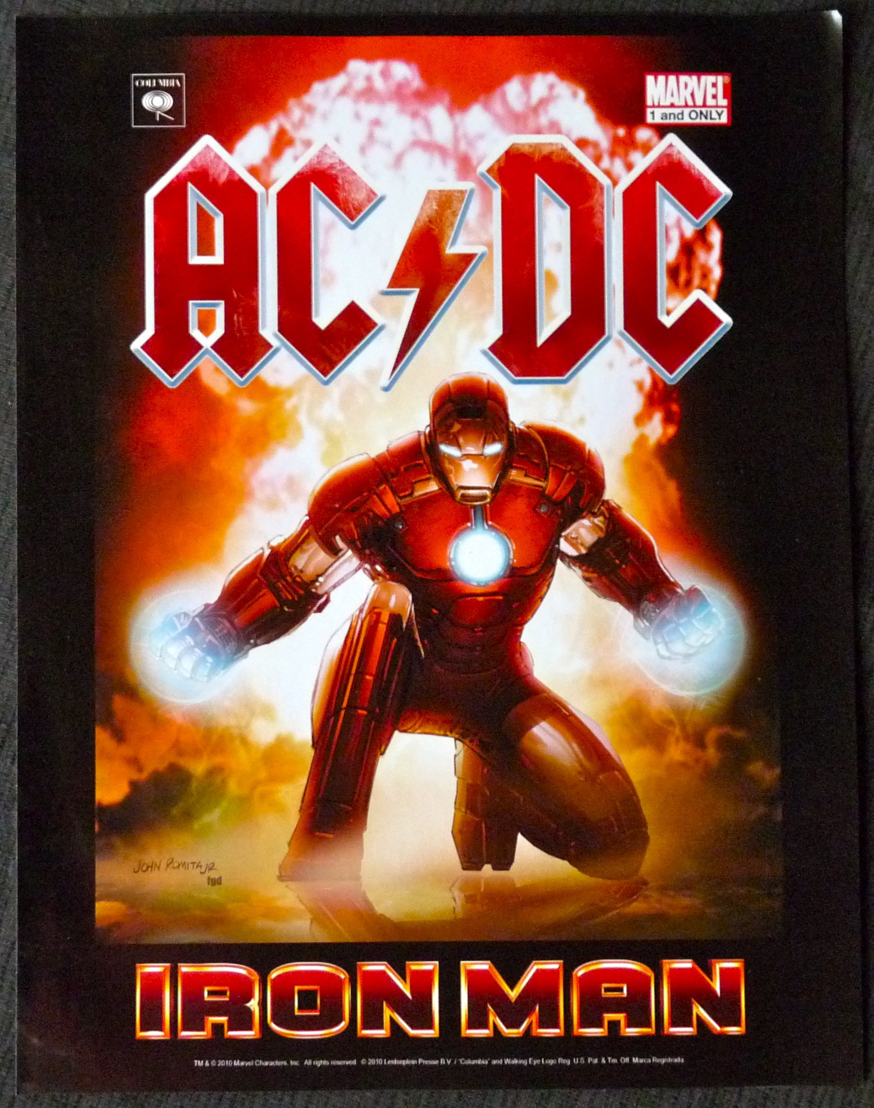 AC/DC Iron Man Mini Poster - Vintage Rock Band Wall Art Decor for Bedroom, Office & Music Room