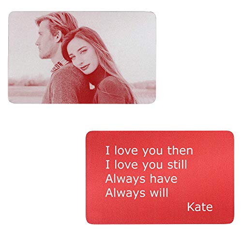 Red: 1 Side Photo + 1 Side Text Engraving