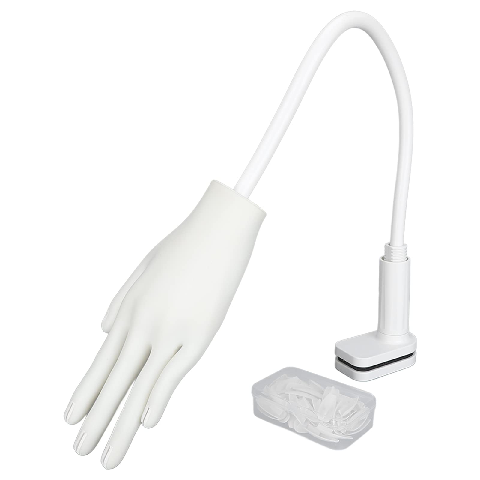 Professional Nail Practice Mannequin Hand with Bendable Joints - Reusable Nail Art Training Hand for Salon & Home Practice - Perfect for Nail Technicians, Students & DIY Enthusiasts