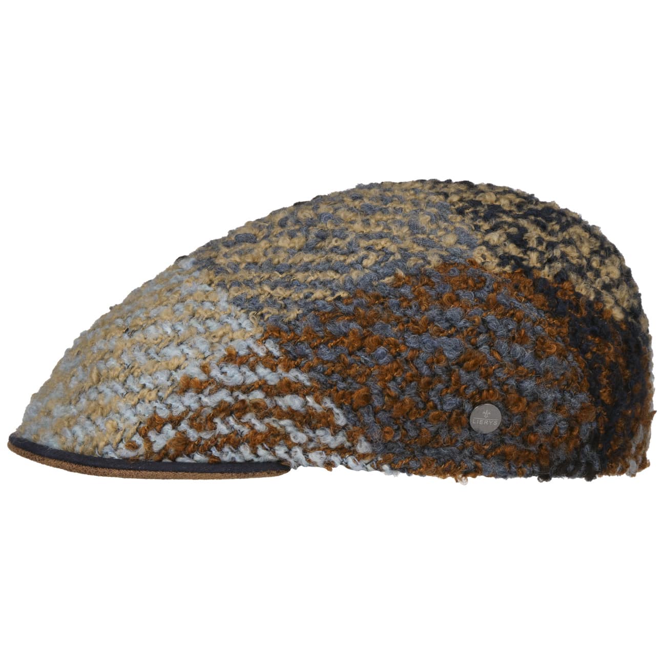 Lierys Milano Boucle Flat Cap for Women - Stylish Wool Beret Hat for Fall & Winter Fashion - Perfect for Casual Outfits, Travel, and Outdoor Activities