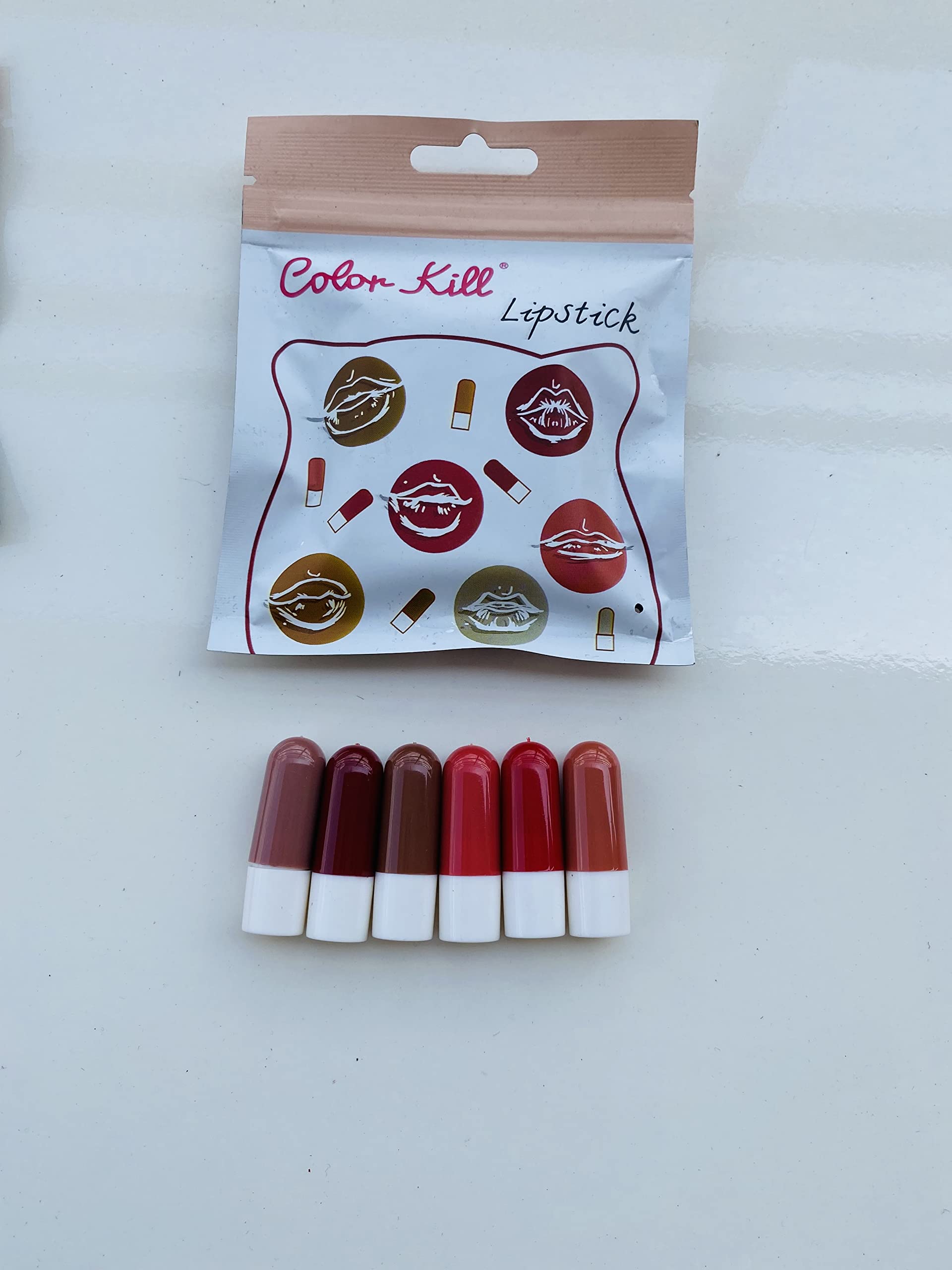 6-Piece Mini Capsule Lipstick Set - Long Lasting Matte & Glossy Lip Colors for Everyday Wear, Party & Special Occasions