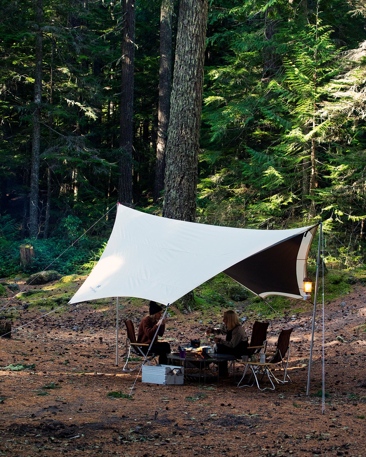 Amenity Medium Tent & Tarp Set in Ivory - Waterproof Camping Shelter for Outdoor Adventures, Hiking, and Backpacking