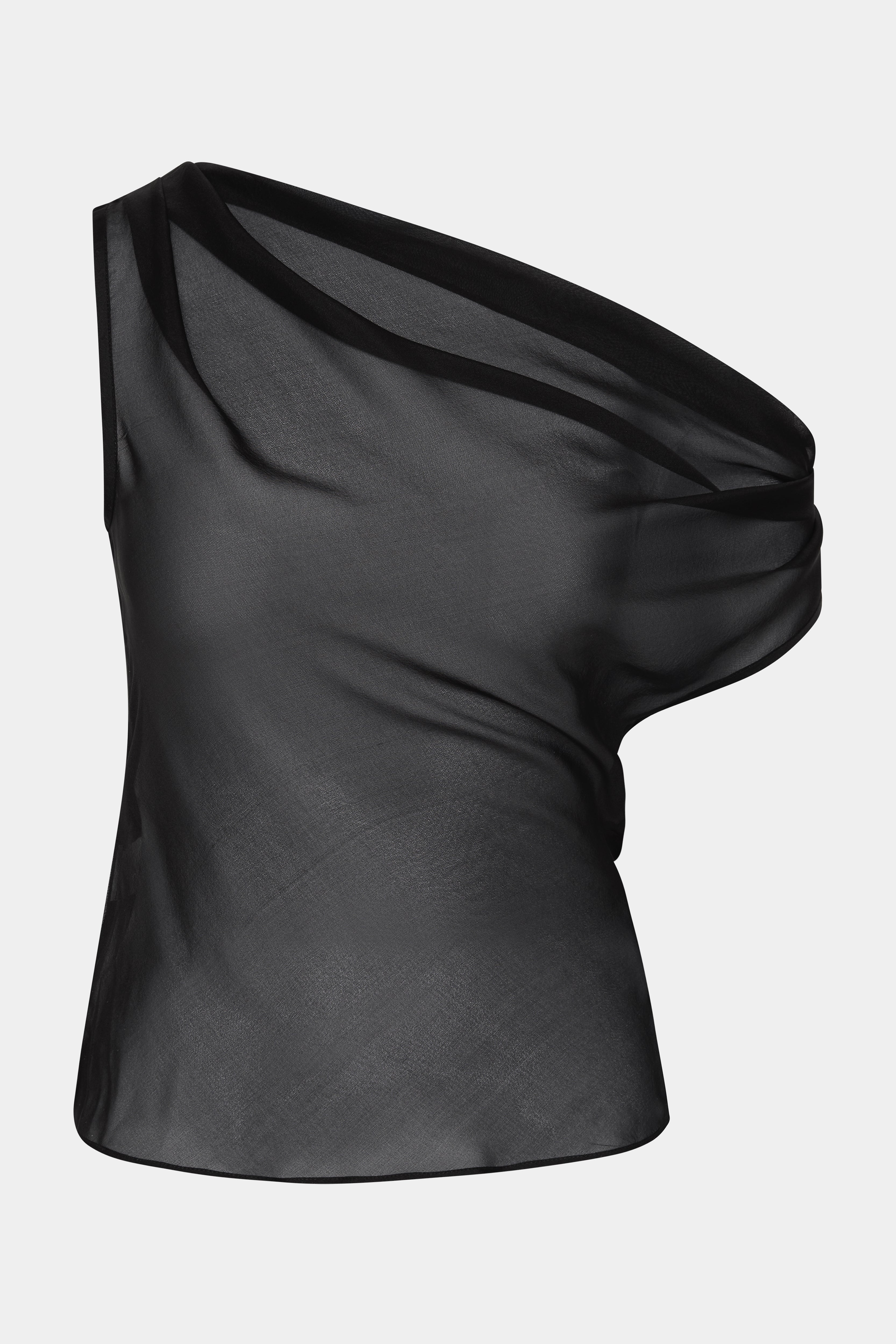 Black Strobe Cowl Top for Women - Trendy Long Sleeve Turtleneck Sweater for Fall & Winter | Perfect for Casual Outfits, Layering, and Office Wear
