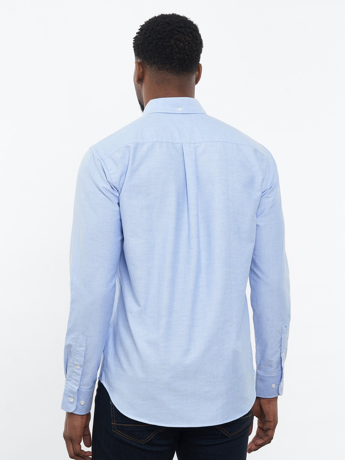 Premium Oxford Shirt for Men - Classic Blue Button-Down Dress Shirt | Business Casual & Office Wear