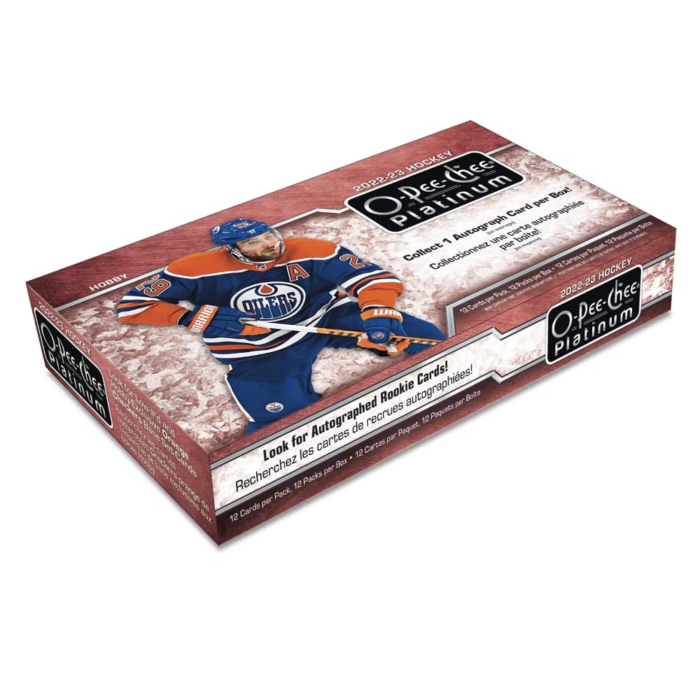 2022-23 Upper Deck O-Pee-Chee Platinum Sealed Hobby Box - Collectible Hockey Trading Cards for Sports Fans & Memorabilia Enthusiasts - Perfect for Gifts, Investments, and Card Shows