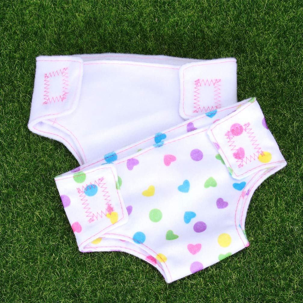Totority 4pcs Baby Doll Clothes Set - Newborn Doll Underwear, Diapers & Accessories for Reborn Boy Dolls | Perfect for Role Play, Pretend Play & Collectible Doll Dressing