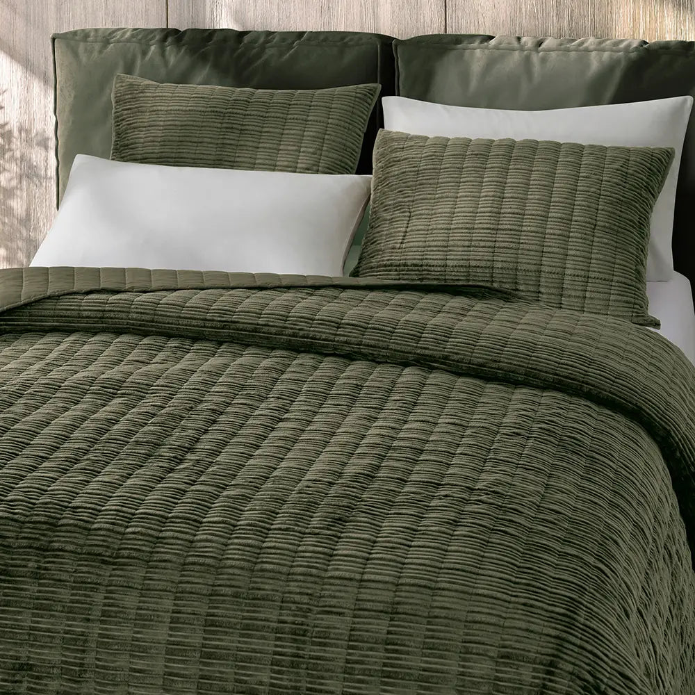 Vintage Corduroy Quilt Set - 3 Piece Soft Bedding Collection for Cozy Bedroom Decor | Perfect for Master Bedroom, Guest Room & Dorm Room