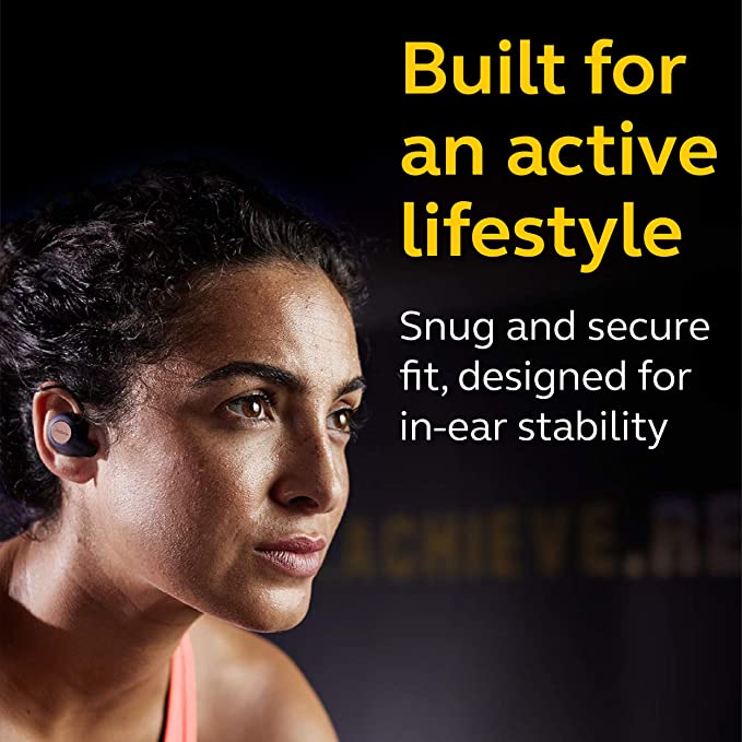 Jabra Elite Active 65t True Wireless Bluetooth Earbuds - Noise Cancelling, Sweatproof, Secure Fit for Running, Gym & Workouts - Perfect for Sports, Commuting & Travel