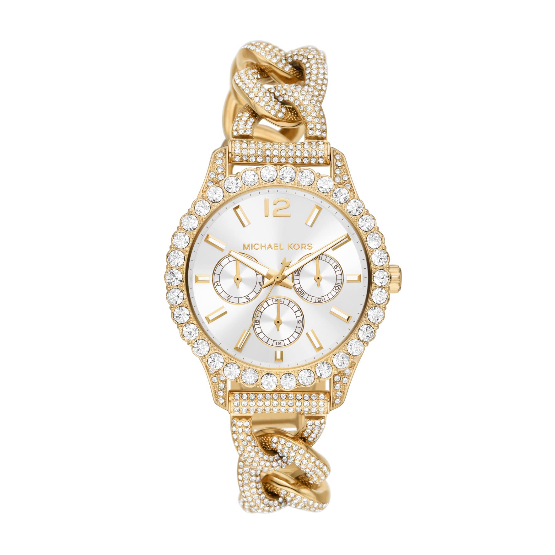 Michael Kors Layton Chronograph Stainless Steel Watch for Men - Waterproof Luxury Dress Watch with Date Window, Perfect for Business, Formal Events & Everyday Wear
