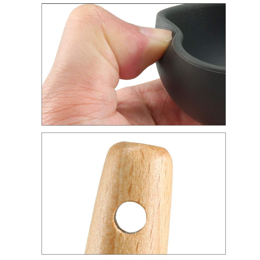 Premium Silicone Spoonula Kitchen Utensil with Wooden Handle - Heat-Resistant Cooking Tool for Nonstick Cookware, Baking & Mixing - Perfect for Sauteing, Stirring & Serving Food