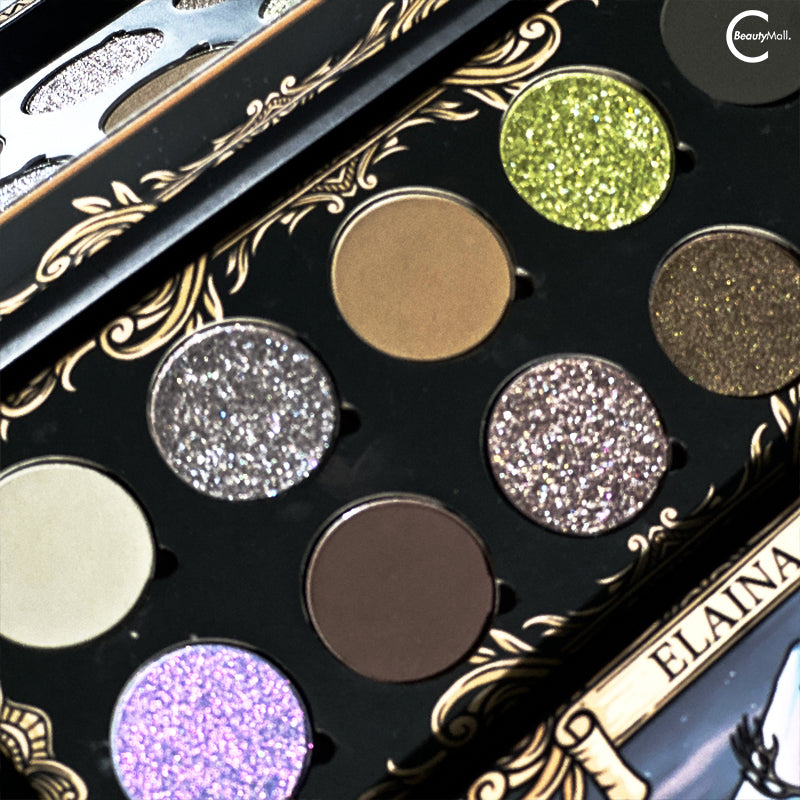 Shellwe Makeup Elaina 10-Color Chameleon Eyeshadow Palette - Shimmer & Matte Long Lasting Pigmented Makeup for Day & Night Looks, Party & Special Occasions