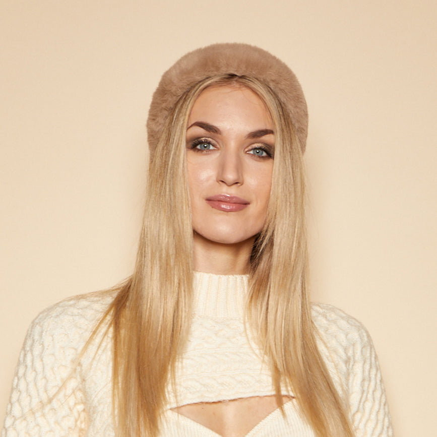 Dora Faux Fur Headband for Women - Soft Winter Head Wrap Ear Warmer - Perfect for Cold Weather, Outdoor Activities & Fashion Accessories