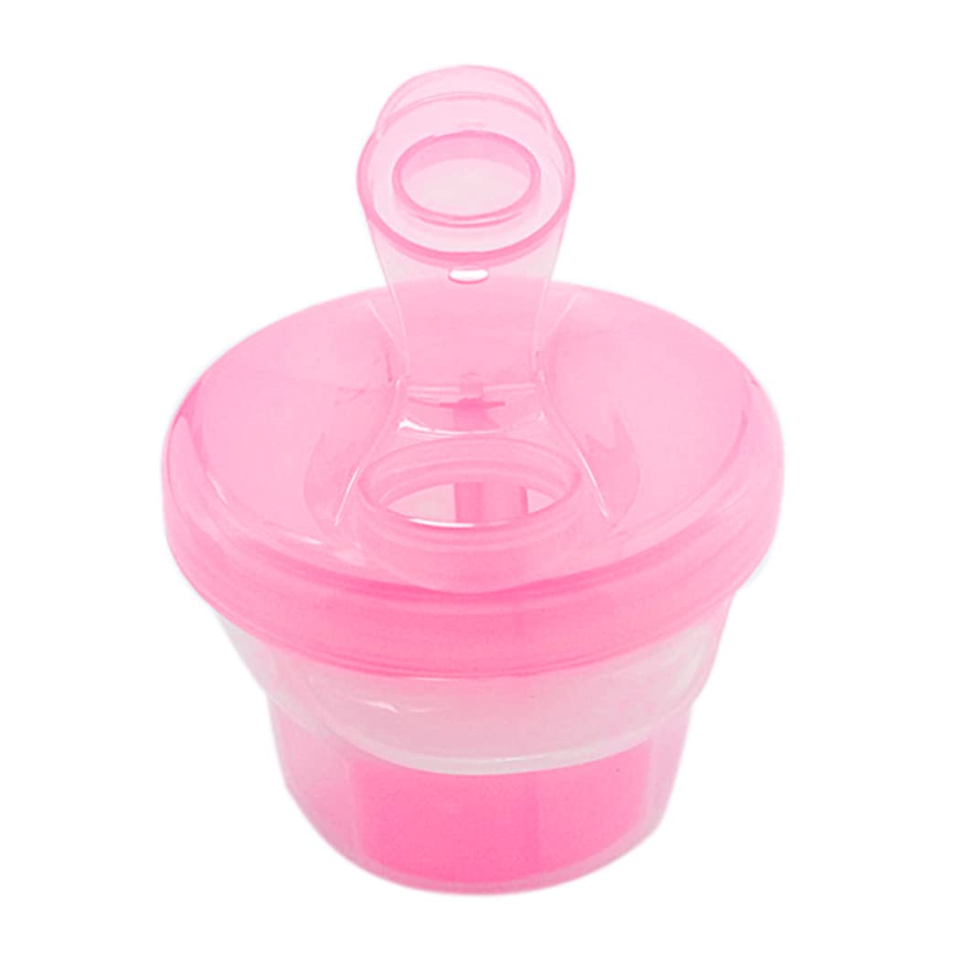 Baby Formula Dispenser & Powder Storage Container - Portable Milk Powder Organizer for Travel, Outdoor, Snacks - BPA-Free Food Box with Measuring Scoop (Pink) | Perfect for On-the-Go Feeding, Daycare & Family Outings
