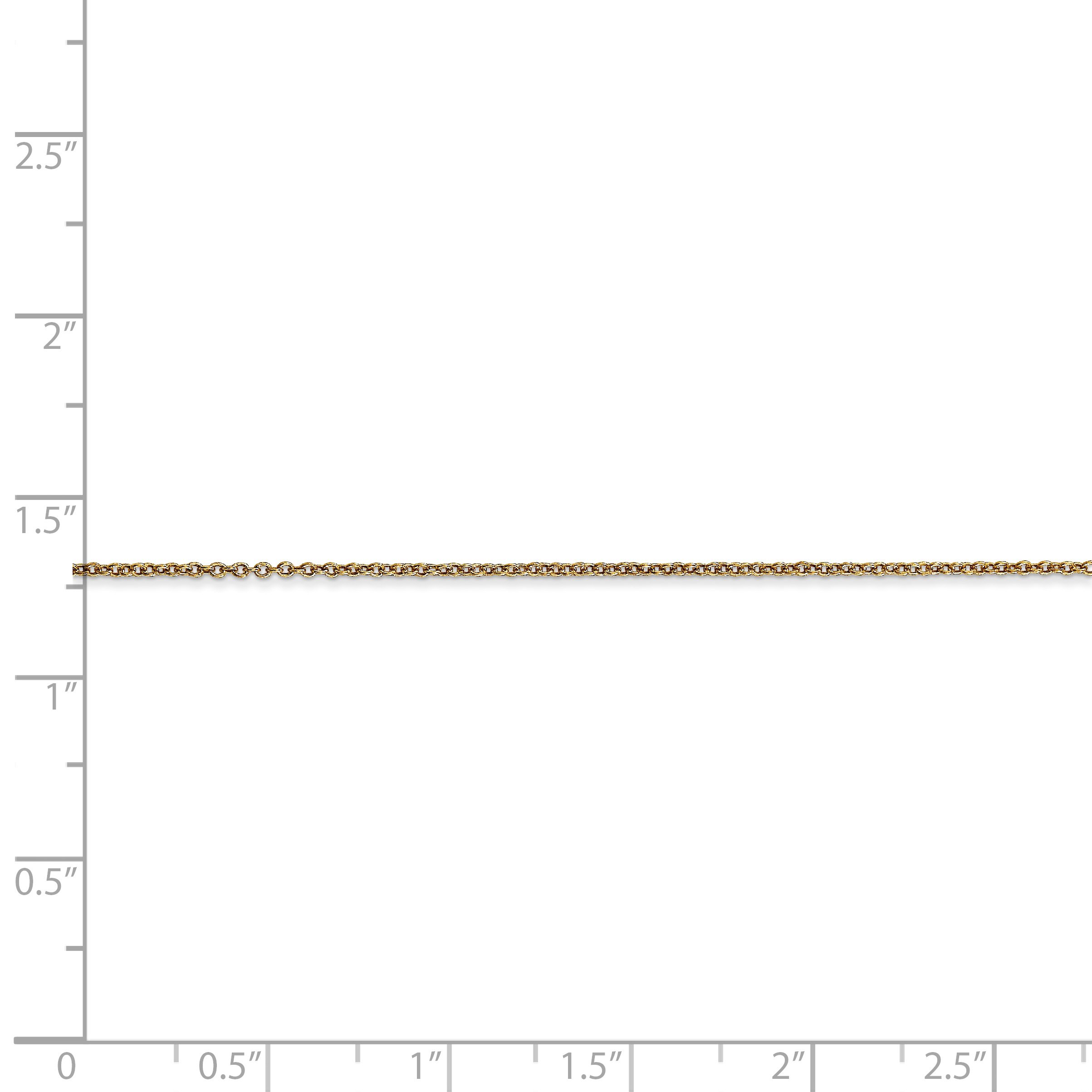 14K Yellow Gold 14 Inch 0.8mm Solid Polished Cable Chain Necklace for Women - Elegant Layering Necklace for Everyday Wear & Special Occasions