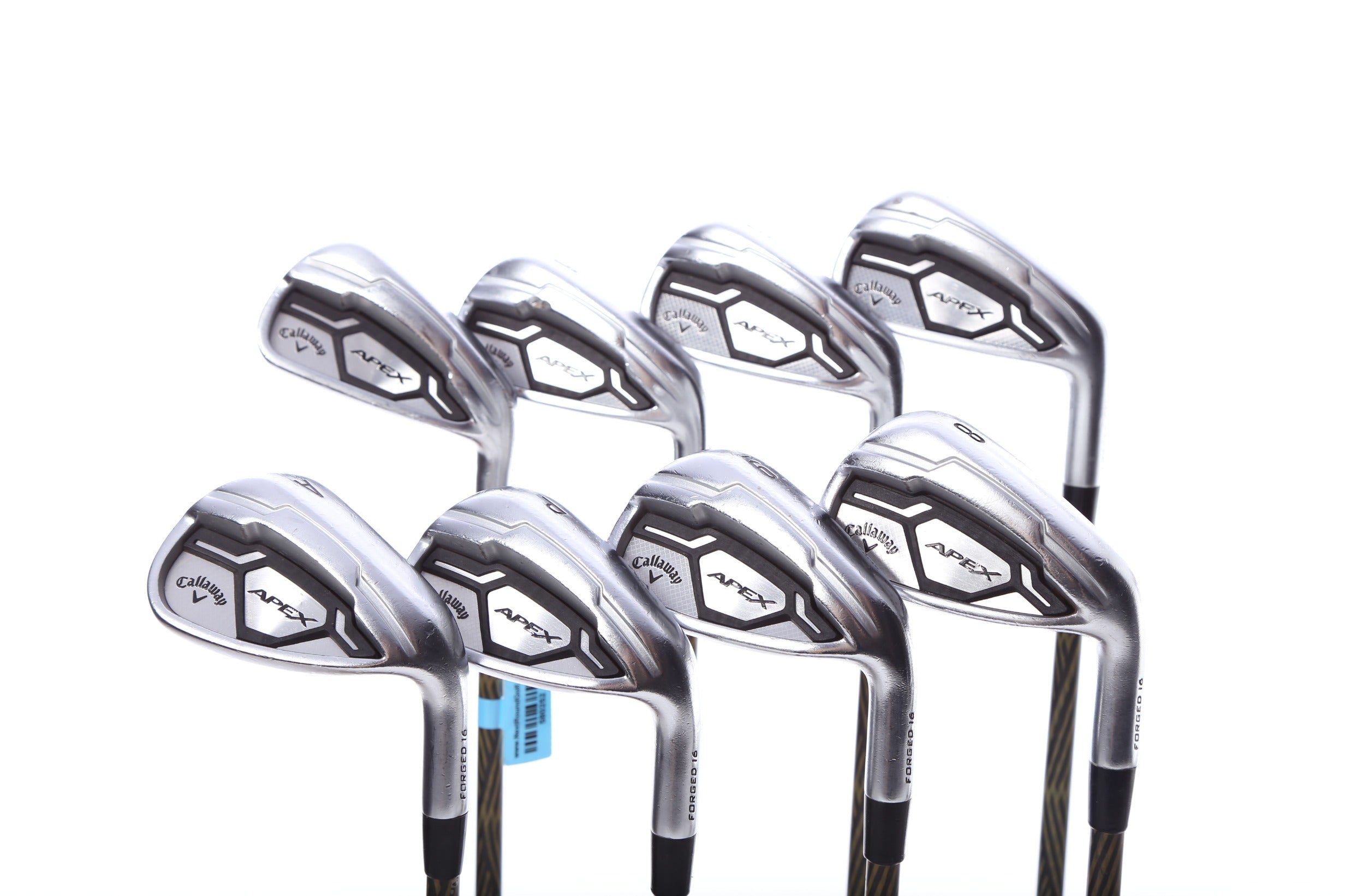 Used Callaway Apex CF16 Iron Set - Right Handed 4-PW, AW Regular Flex Golf Clubs for Men | Perfect for Mid-Handicap Players on the Course