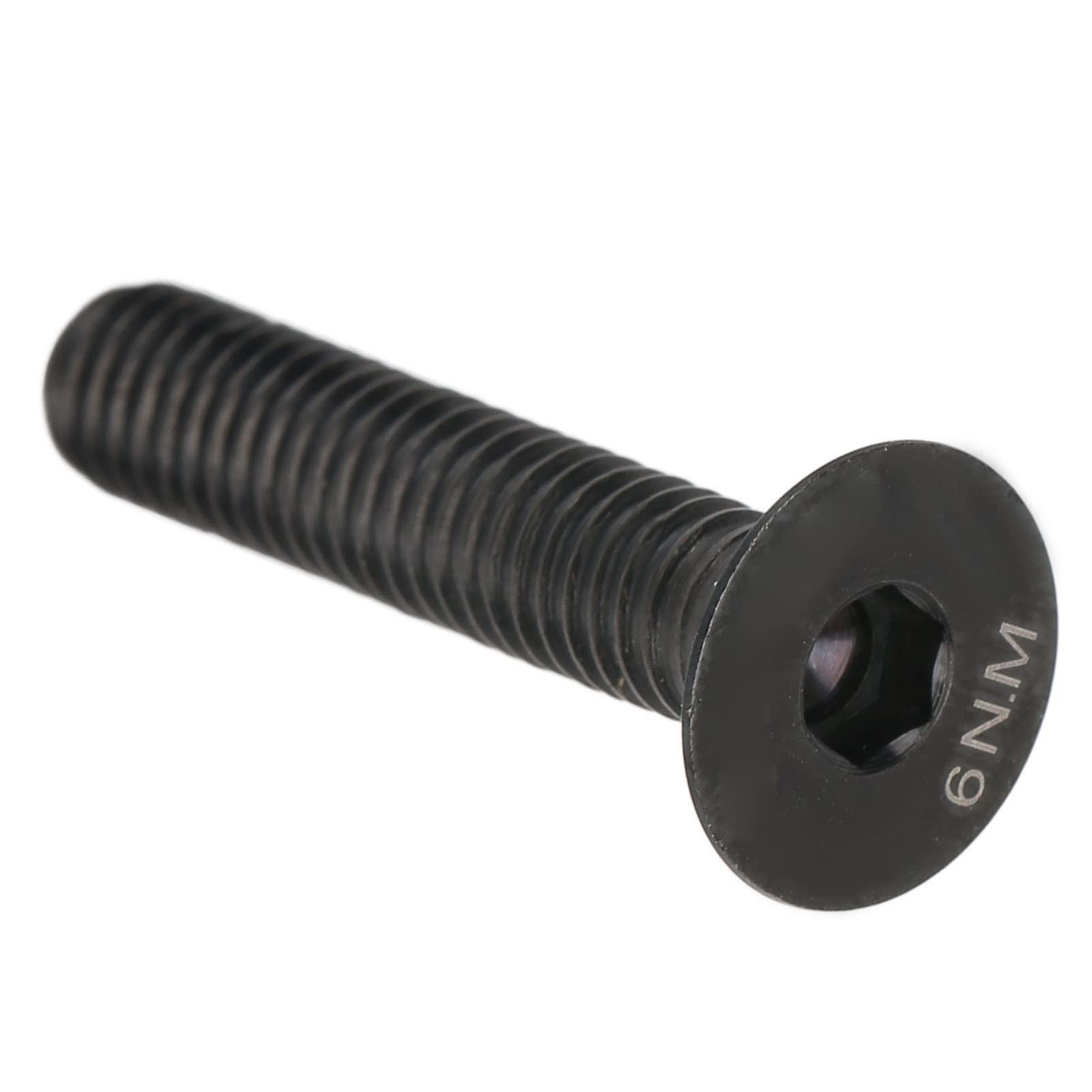 M6x30mm Waterproof Alloy Bicycle Headset Stem Top Fixing Bolt - Black Bike Repair Part for Mountain & Road Bikes - Perfect for Headset Maintenance and Cycling Gear Upgrades