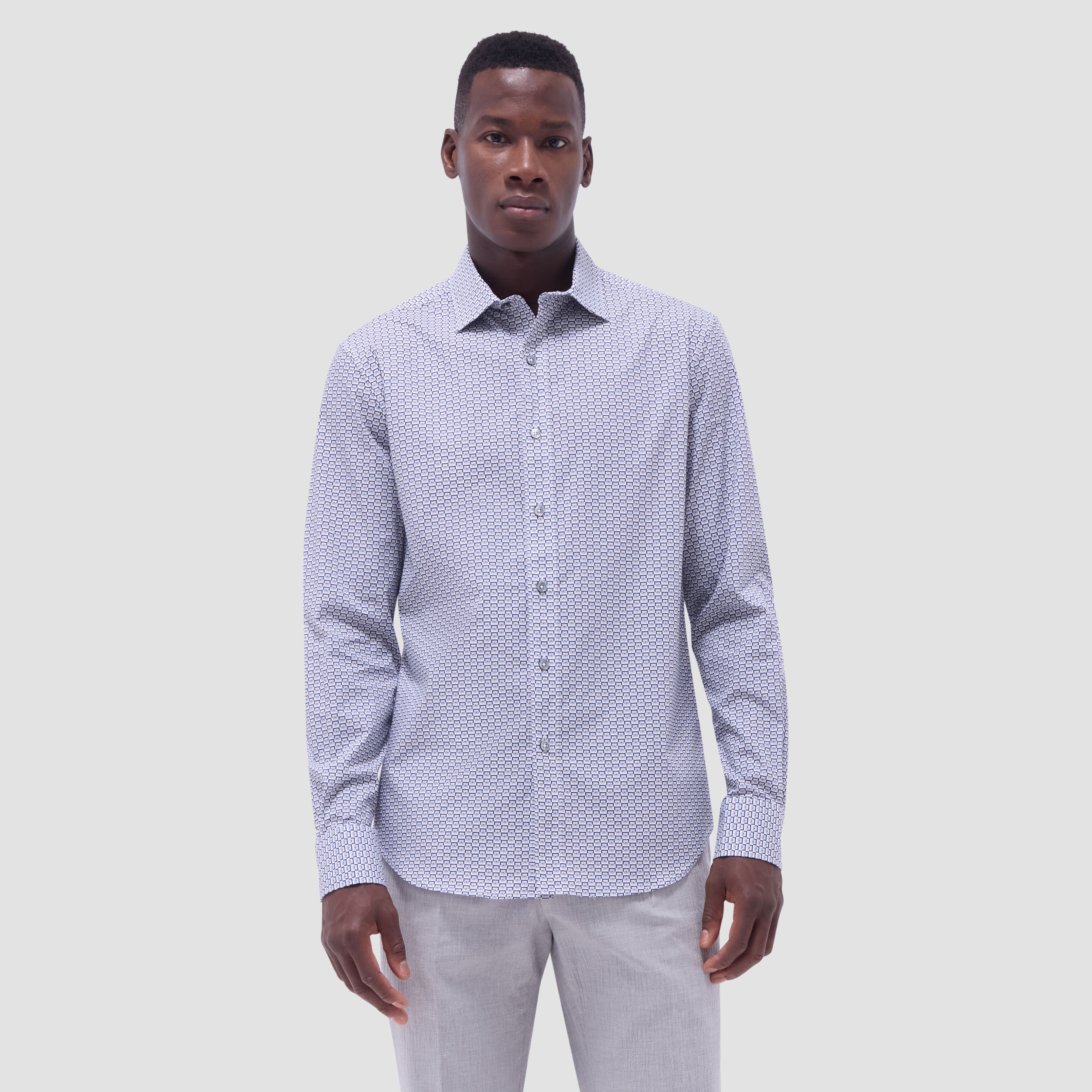 Stylish Axel Geometric Print Shirt for Men - Trendy Casual & Party Wear - Perfect for Date Nights, Office Outings & Social Events