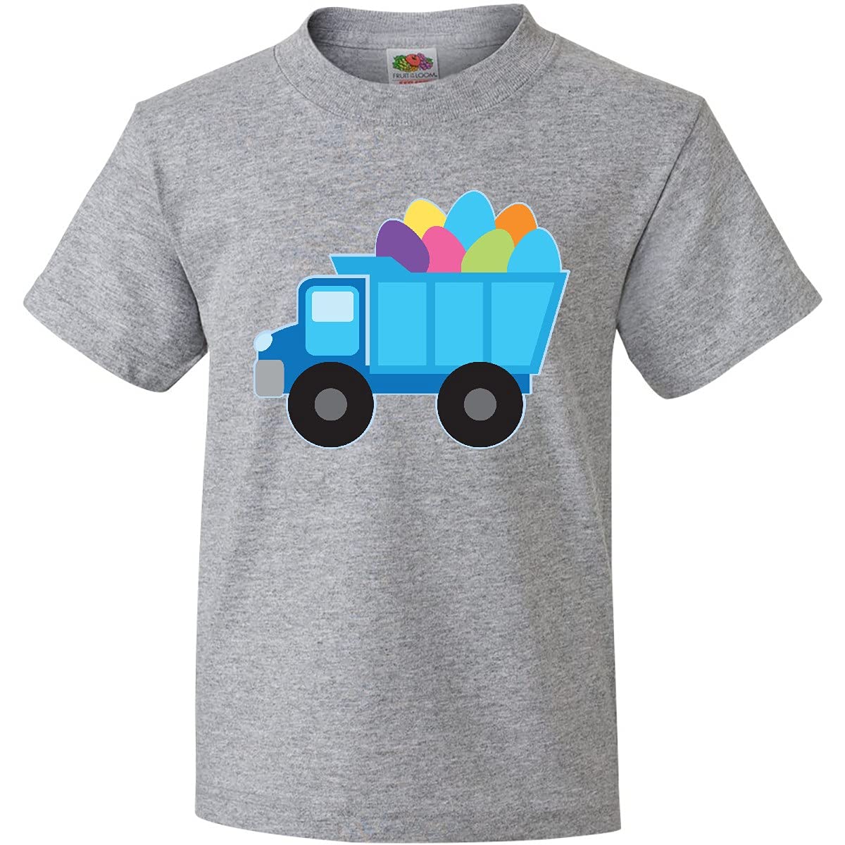 Inktastic Easter Egg Truck Boys Youth T-Shirt - Cute Easter Graphic Tee for Kids - Holiday Outfit for Boys - Perfect for Easter Egg Hunts & Spring Celebrations