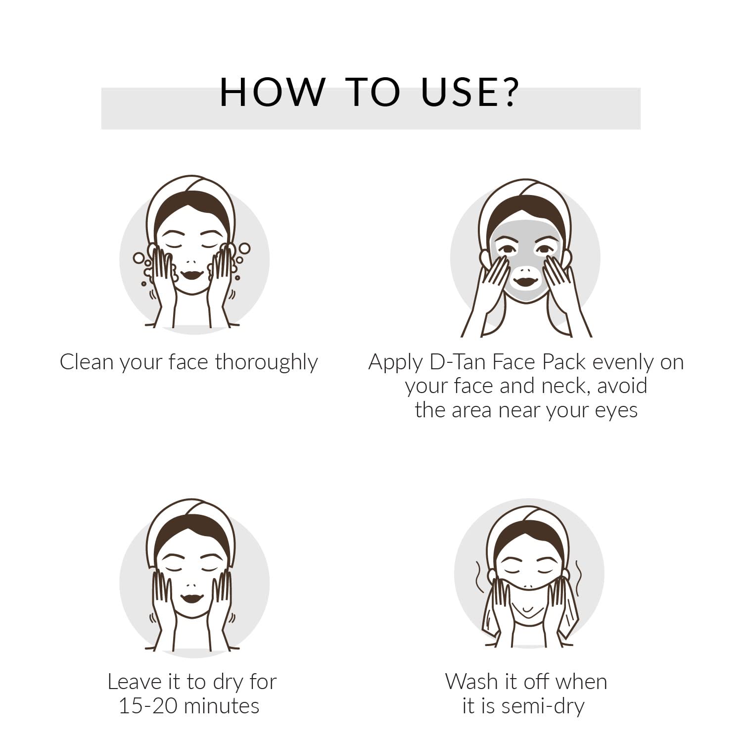 Kaina Beauty D Tan Face Pack - Instant Tan Removal, Skin Brightening & Lightening | 100% Organic Glow Booster with Sun Damage Protection (50g) - Perfect for Summer, Beach & Post-Sun Care