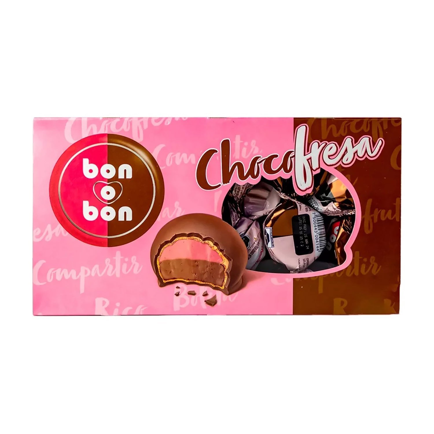 Arcor Bon O Bon Strawberry Chocolate Box - 18 Count | Delicious Snack for Parties, Gifts & Desserts