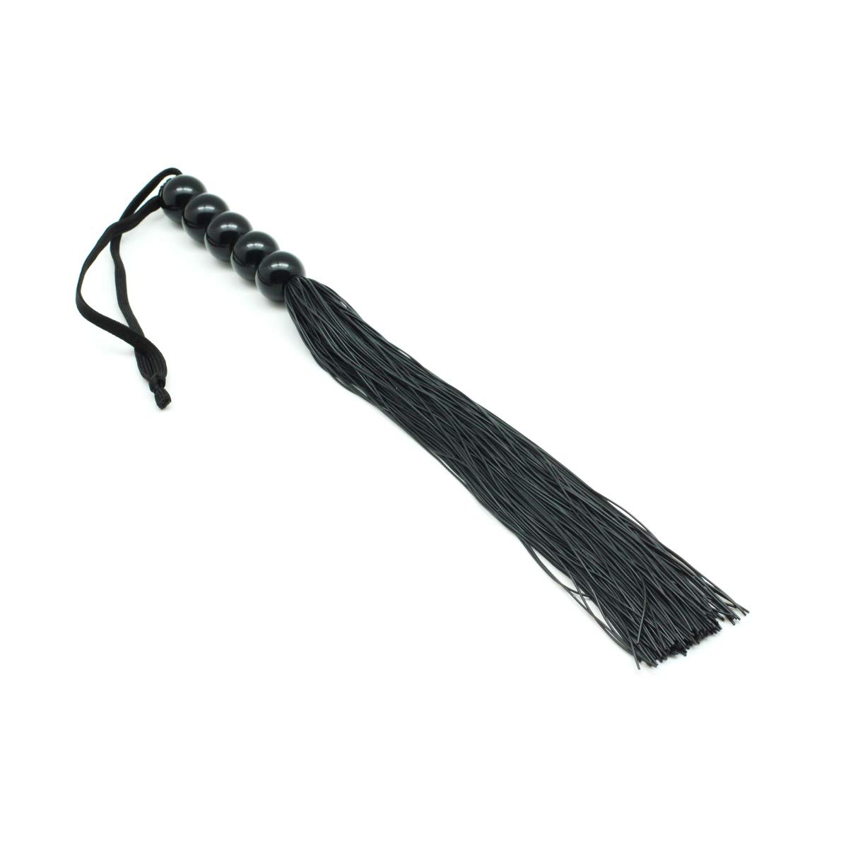 Premium 15-Inch Soft Rubber Flogger Whip for BDSM & Spanking - Beginner-Friendly SM Spade Toy for Couples (Black) | Sensual Play, Roleplay & Adult Bondage Accessory