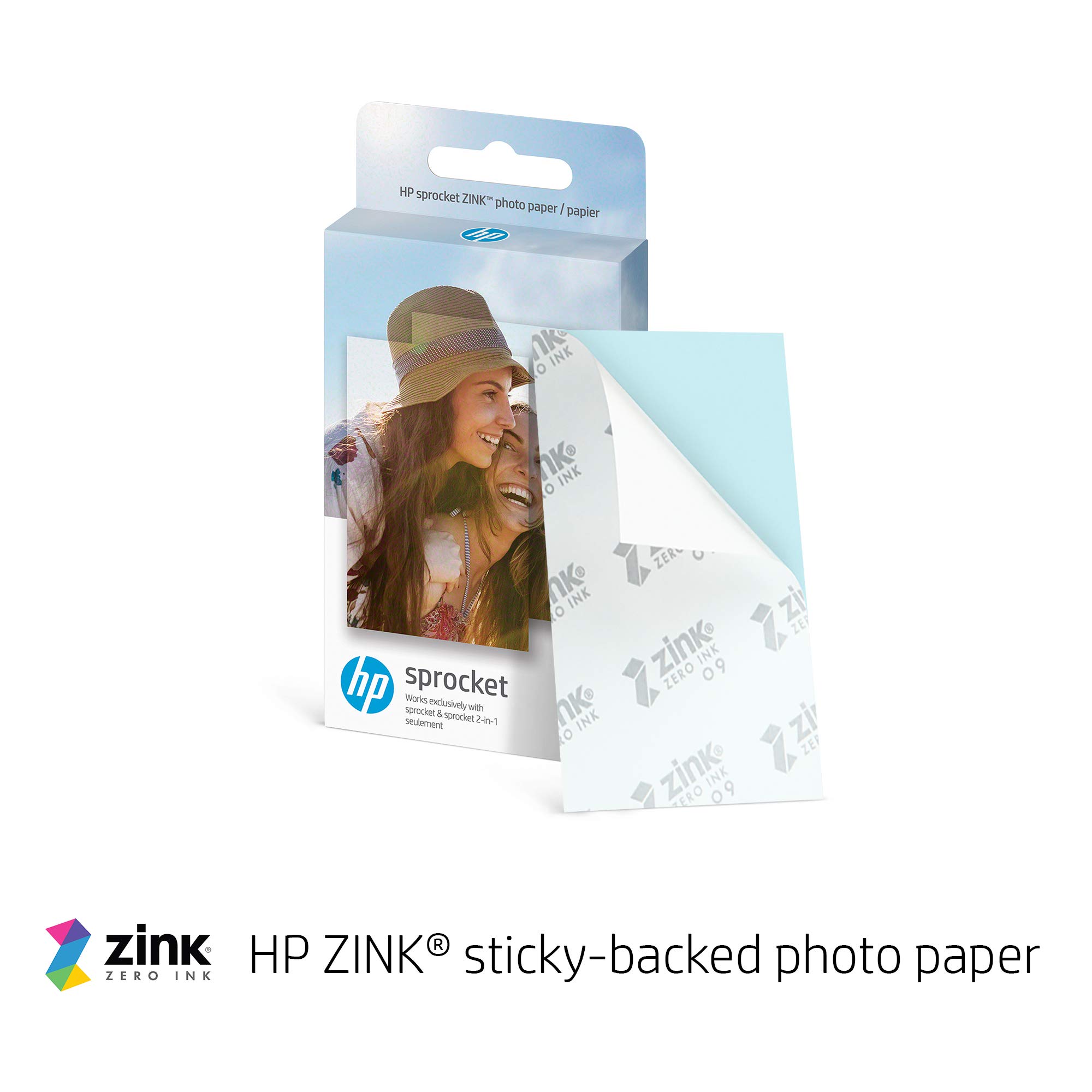 HP Sprocket 2x3 Premium Zink Sticky Photo Paper - Compatible with HP Sprocket Printers | Bundle Includes Zink Paper, Photo Album & Sticker Sets | Perfect for Instant Photos, Scrapbooking & DIY Crafts