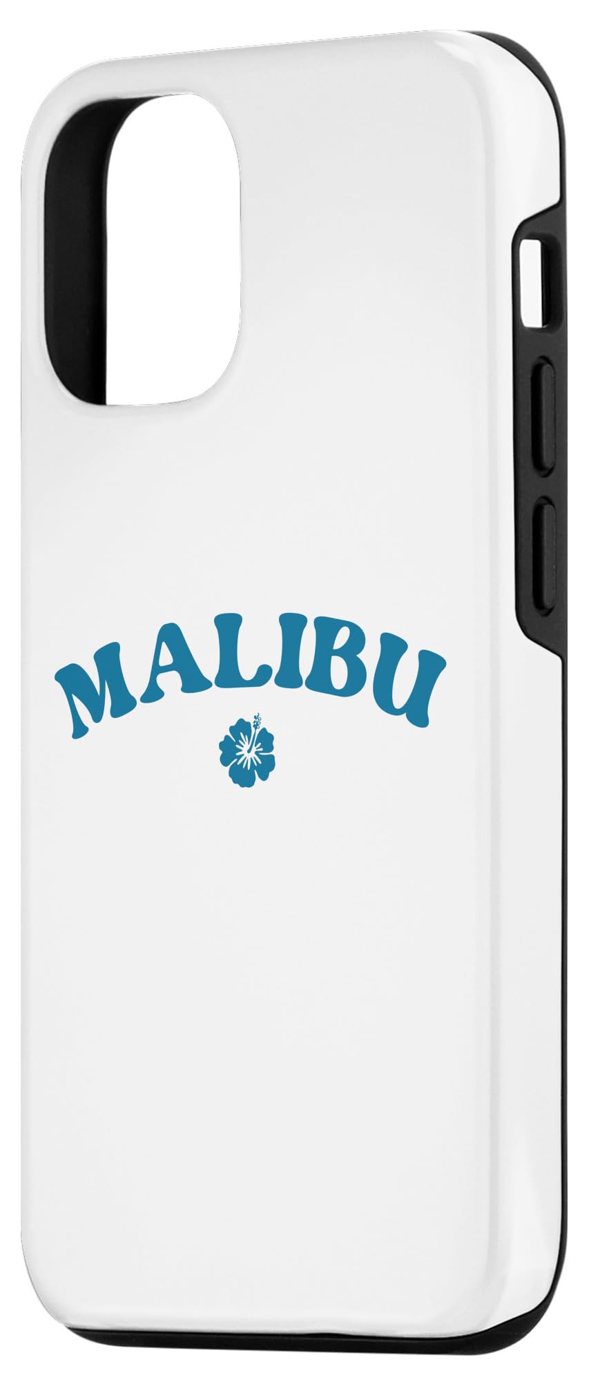 iPhone 12/12 Pro Preppy Malibu Beach Case - Trendy Protective Phone Cover for Summer - Perfect for Beach Vacations, Pool Parties & Outdoor Adventures