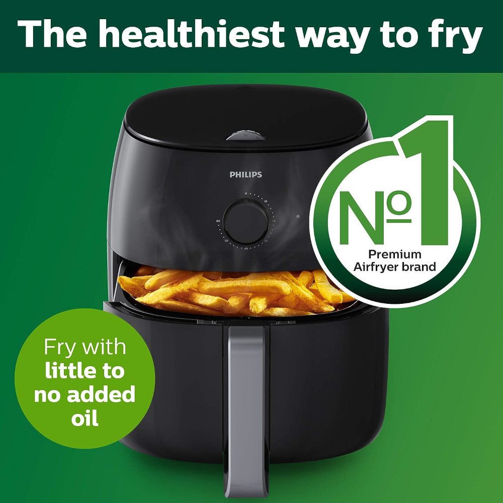 PHILIPS Premium Airfryer XXL HD9630 - Certified Refurbished with Manufacturer Warranty | Large Capacity Air Fryer for Healthy Cooking, Perfect for Family Meals & Party Snacks