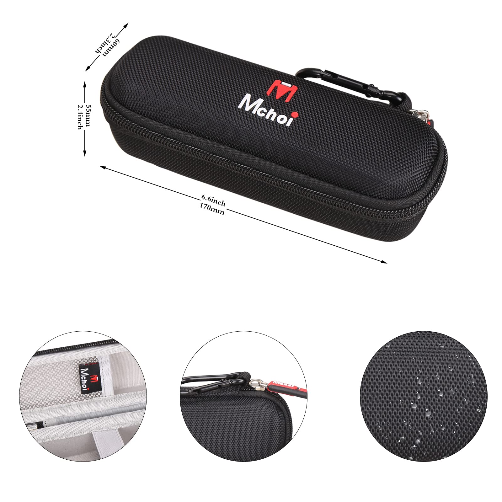 Premium Shockproof & Waterproof Hard Carrying Case for ZORAMI Ear/Nose Hair Trimmer - Travel Protective Storage Case for Battery-Operated Men's Grooming Kit (Case Only) - Ideal for Business Trips, Gym Bags & Home Organization