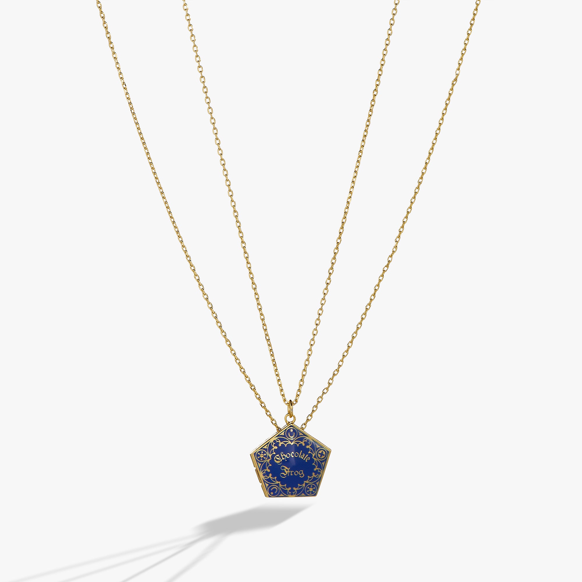 Harry Potter™ Chocolate Frog Necklace Set - Golden Snitch Pendant & Hogwarts House Charms - Perfect for Cosplay, Gift Giving & Wizarding World Fans