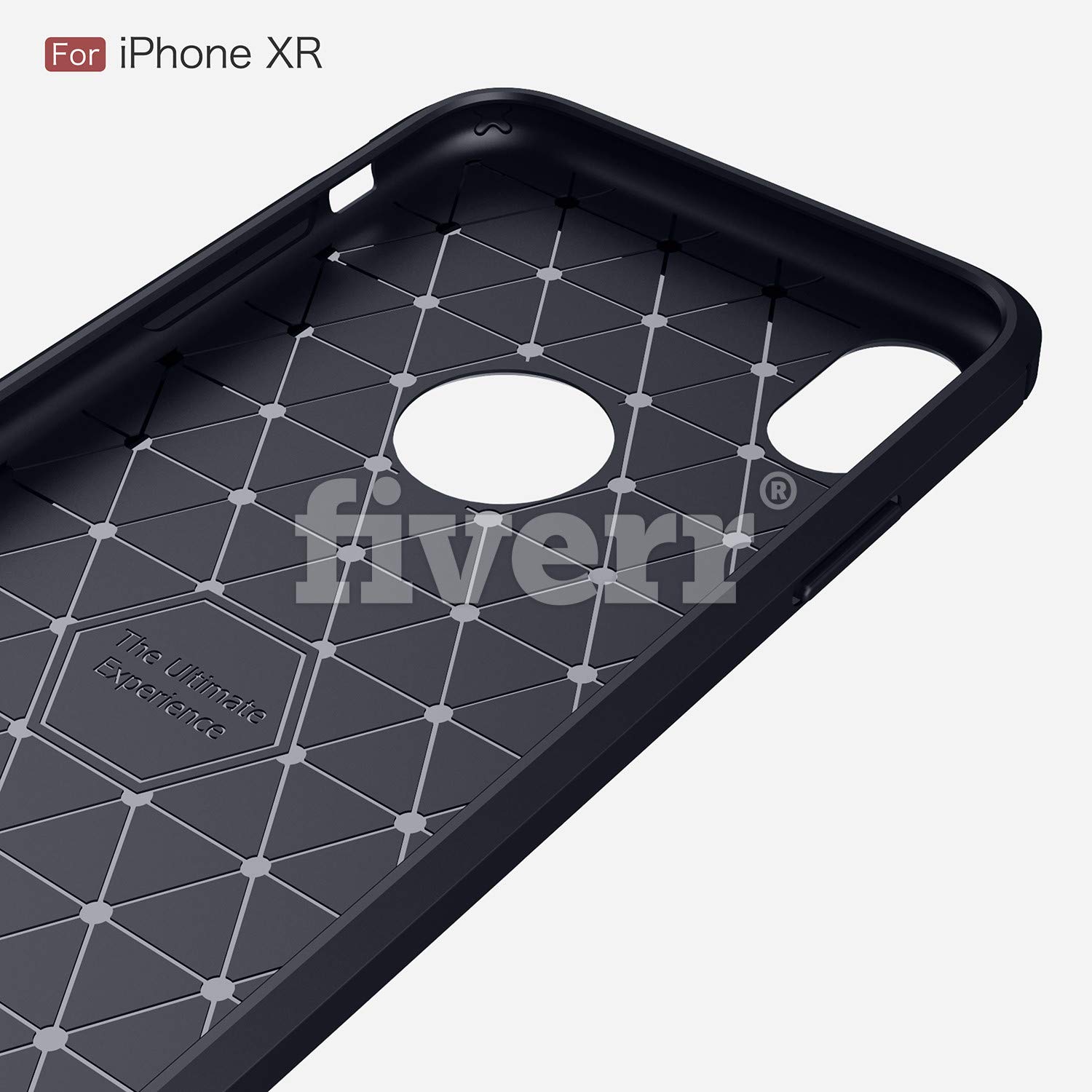iPhone XR Case by Cell Shellz - Premium Brushed TPU Cover with Wireless Charging Support, Full Body Protection in Navy Blue | Perfect for Everyday Use, Travel & Work