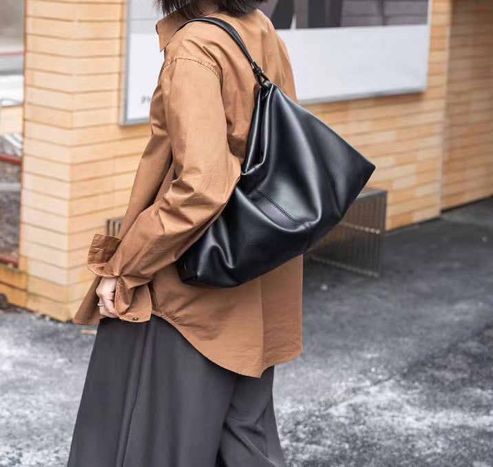 Premium Spacious Leather Shoulder Bag for Women - Stylish Crossbody Purse with Multiple Pockets - Perfect for Work, Travel & Everyday Use