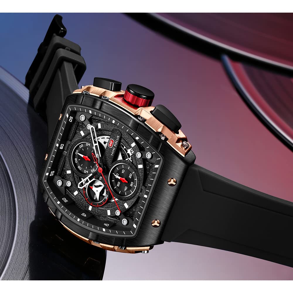 Men's Sport Watch - Waterproof Chronograph with Luminous for Outdoor & Gym