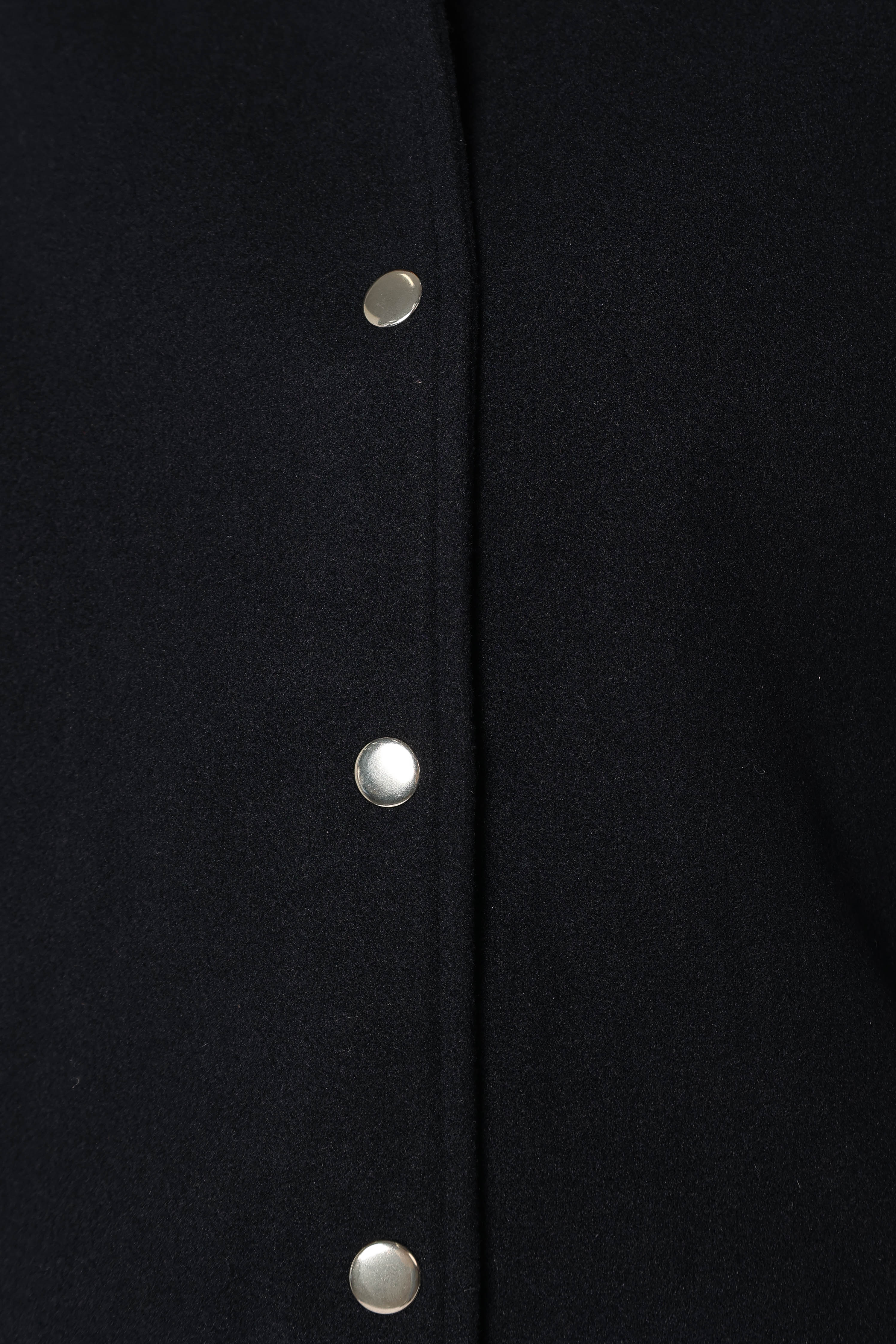 Fallon Collegiate Bomber Jacket - Dark Indigo Blue Vintage Style College Jacket for Men | Perfect for Casual Wear, Campus Style & Street Fashion