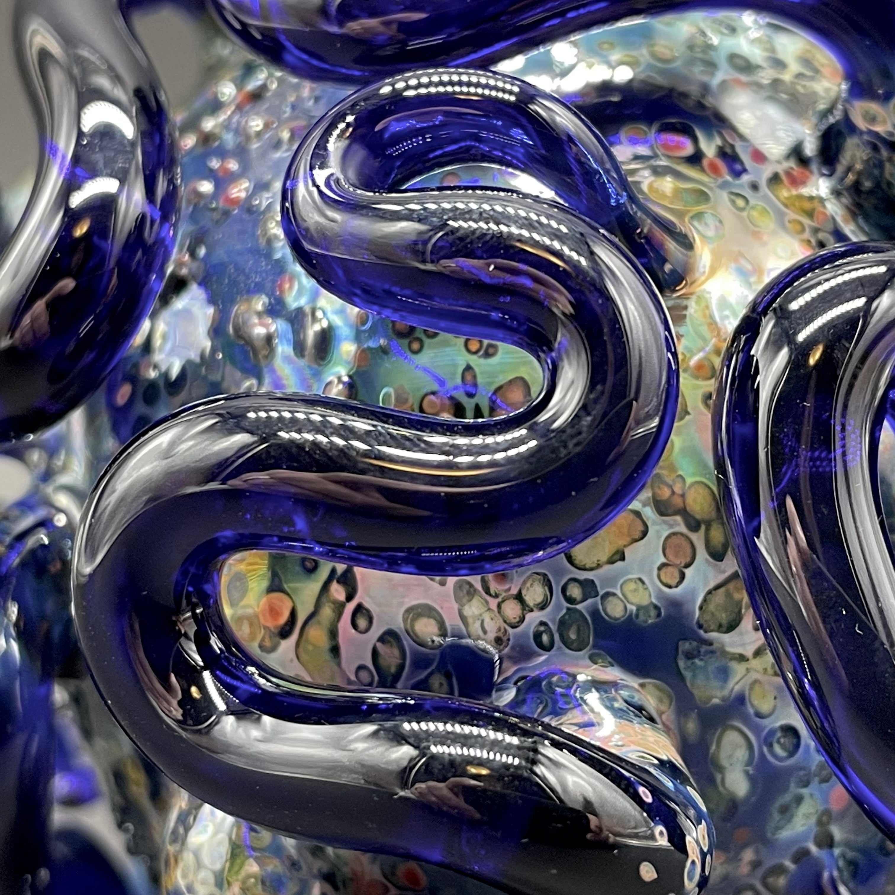 Worm Globe Ornament - Unique Handmade Decorative Glass Ball for Home, Garden, and Christmas Tree Decor | Perfect Gift for Nature Lovers
