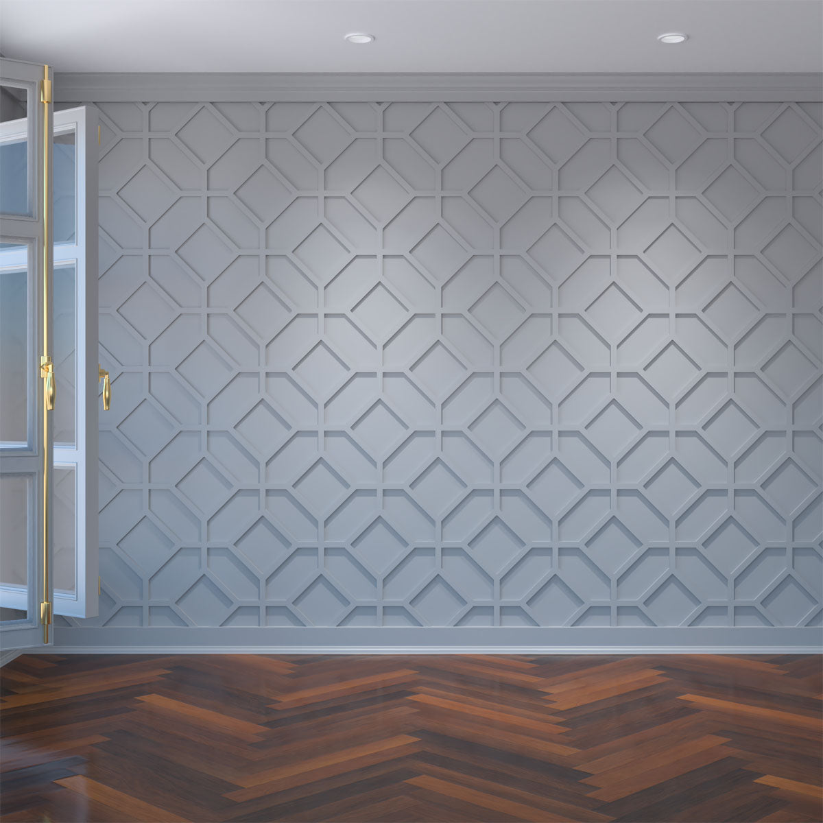 Decorative Fretwork Wall Panels - Cameron Intricate Laser Cut Design for Home & Office Decor - Perfect for Living Room, Bedroom, and Interior Accent Walls