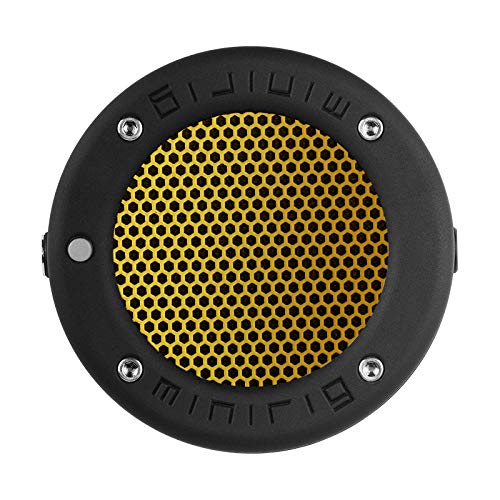MINIRIG Mini Portable Rechargeable Bluetooth Speaker - 30 Hour Battery Life - Premium Stereo Sound - Gold Finish | Perfect for Travel, Outdoor Adventures & Home Use