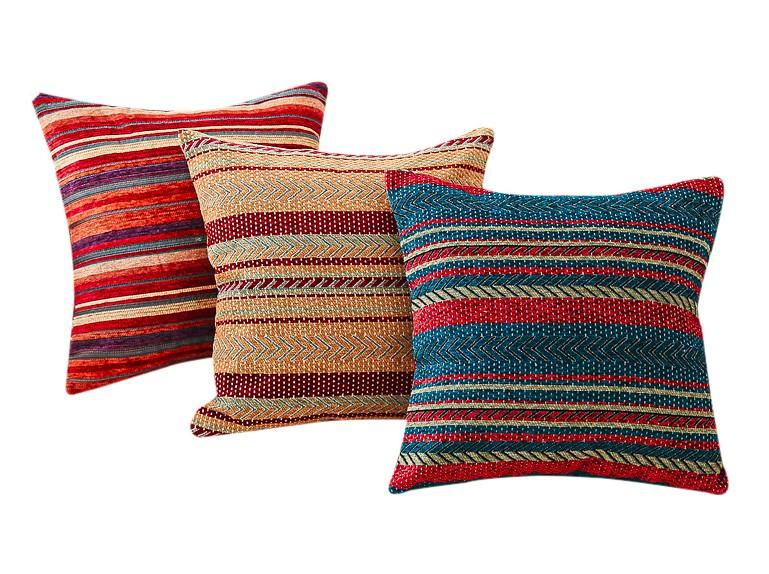 Bohemian Geometric Chenille Throw Pillow for Couch - Soft Decorative Sofa Pillows for Living Room, Bedroom - Perfect for Home Decor and Cozy Comfort