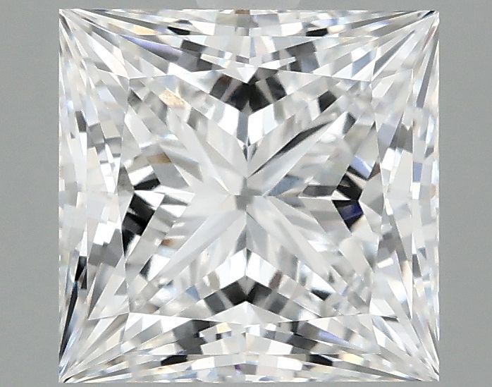 3.05 Carat D Color VVS2 Clarity Princess Cut Lab-Grown Diamond for Engagement Rings & Fine Jewelry