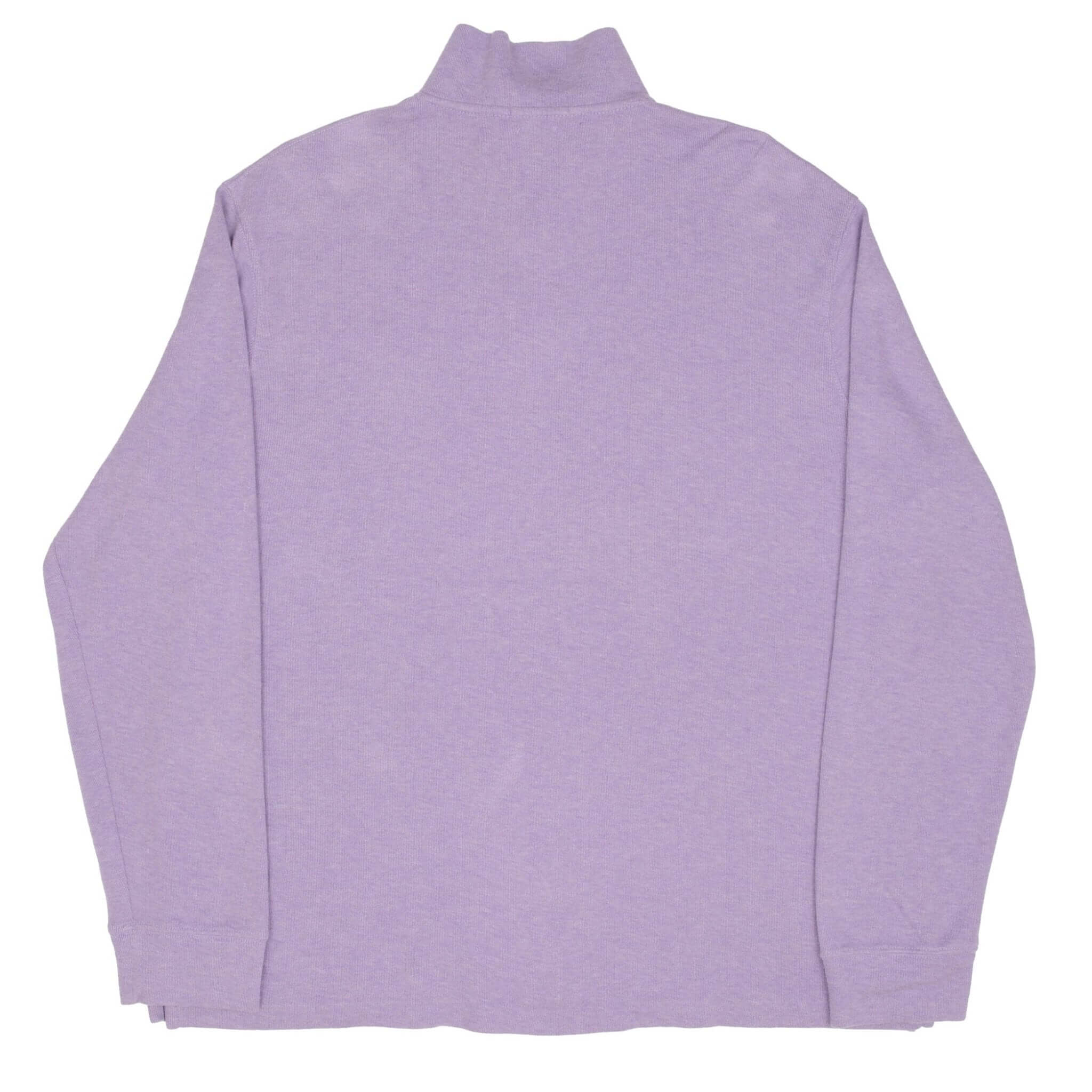 Ralph Lauren Mauve Quarter Zip Sweater for Men - Soft & Comfortable Pullover, Size 2XL - Perfect for Casual Wear, Office & Outdoor Activities
