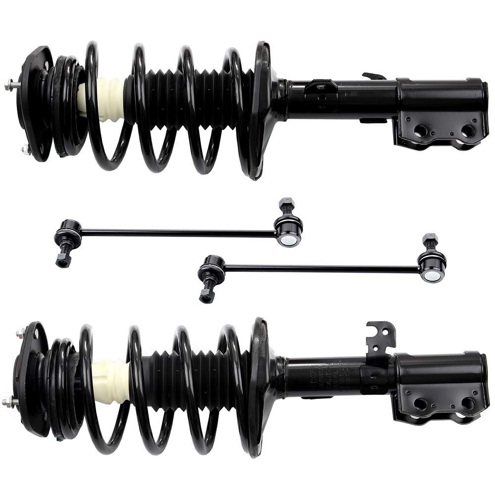 OCPTY Front Strut Spring Assembly & Stabilizer Bar Link Suspension Kit - Compatible with 2003-2008 Toyota Corolla (Set of 4) | Improves Ride Comfort & Handling for Daily Commuting & Road Trips