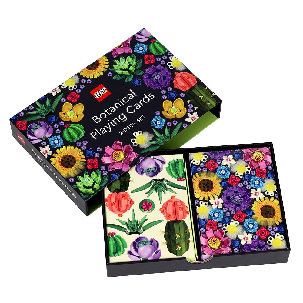 LEGO® Botanical Playing Cards – Beautiful Floral Design Deck for Card Games, Collectors & Gifts | Perfect for Poker, Magic Tricks, Family Game Nights & LEGO® Fans